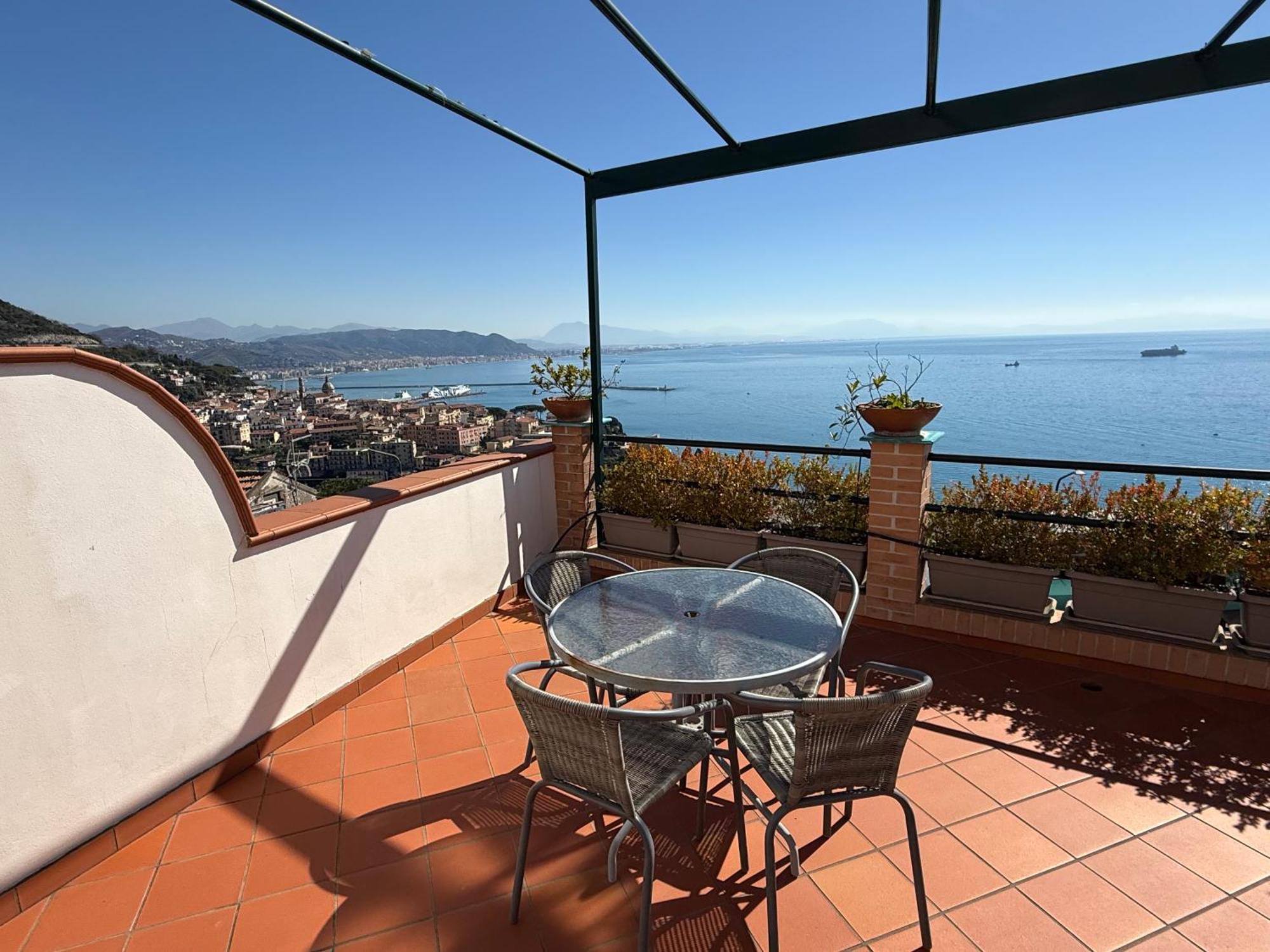 Вилла Casa Gabriella - Amalfi Coast - Free Parking - Full Sea View Виетри Экстерьер фото